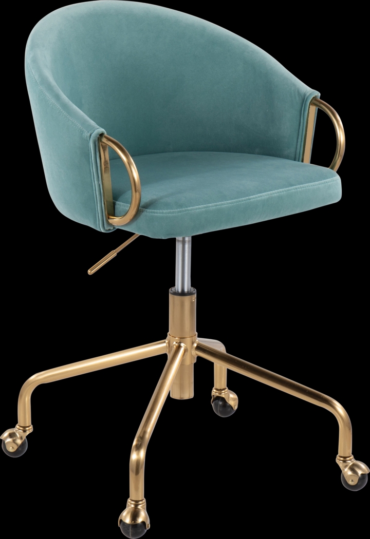 Tichester Blue Office Chair - Thumbnail - Image 1