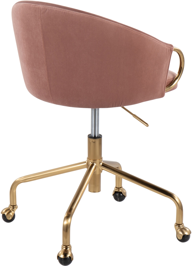 Tichester Blush Office Chair - Thumbnail - Image 3