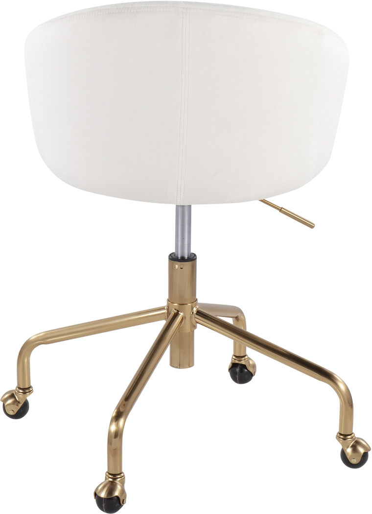 Tichester Cream Office Chair - Thumbnail - Image 4