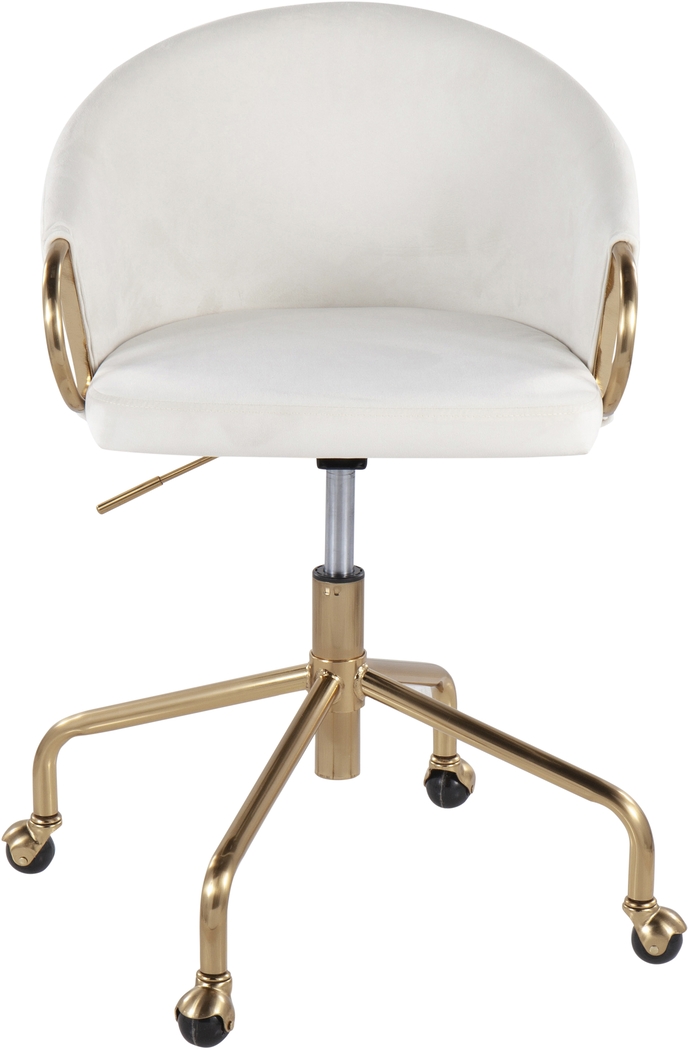 Tichester Cream Office Chair - Thumbnail - Image 5