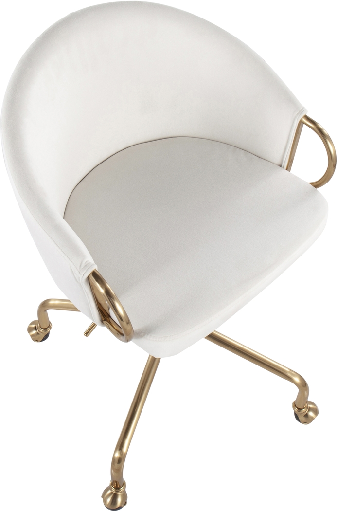 Tichester Cream Office Chair - Thumbnail - Image 6