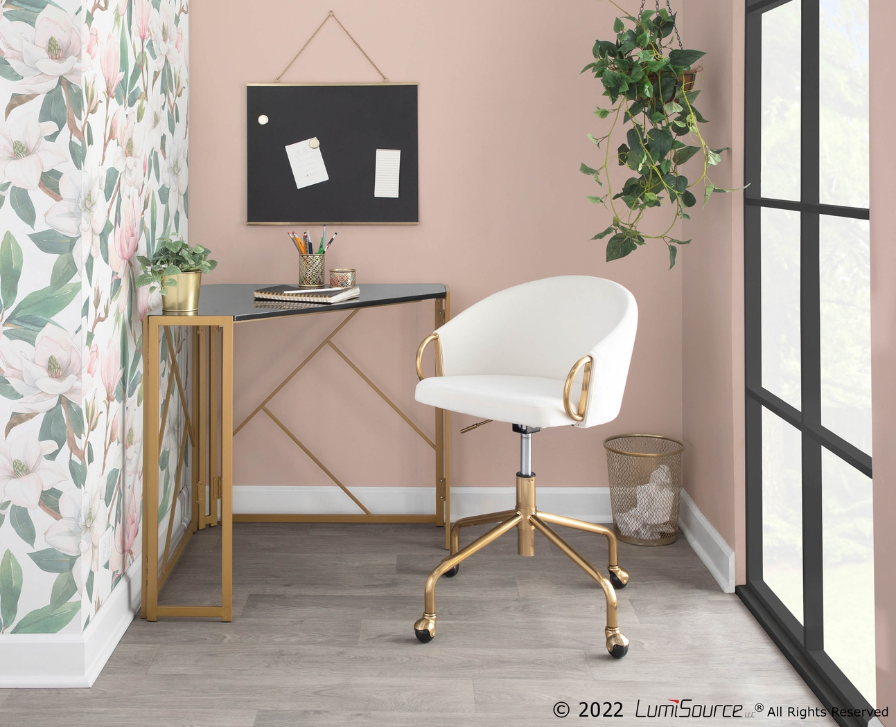 Tichester Cream Office Chair - Thumbnail - Image 7