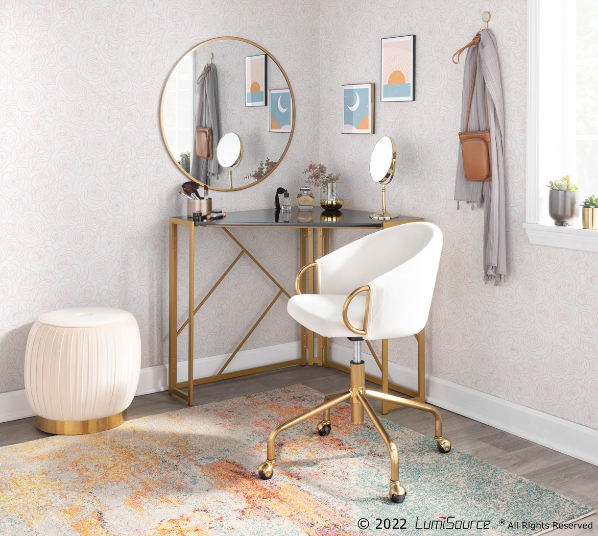 Tichester Cream Office Chair - Thumbnail - Image 9