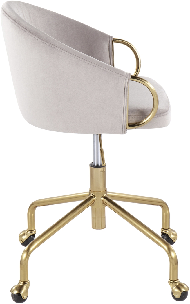 Tichester Silver Office Chair - Thumbnail - Image 2