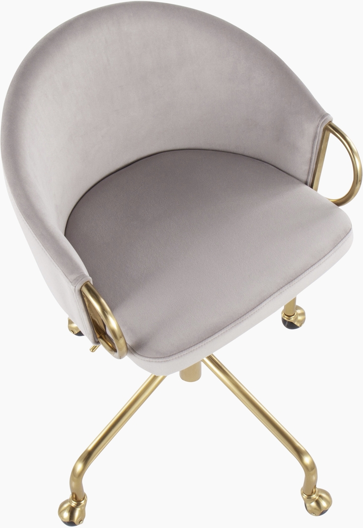 Tichester Silver Office Chair - Thumbnail - Image 6