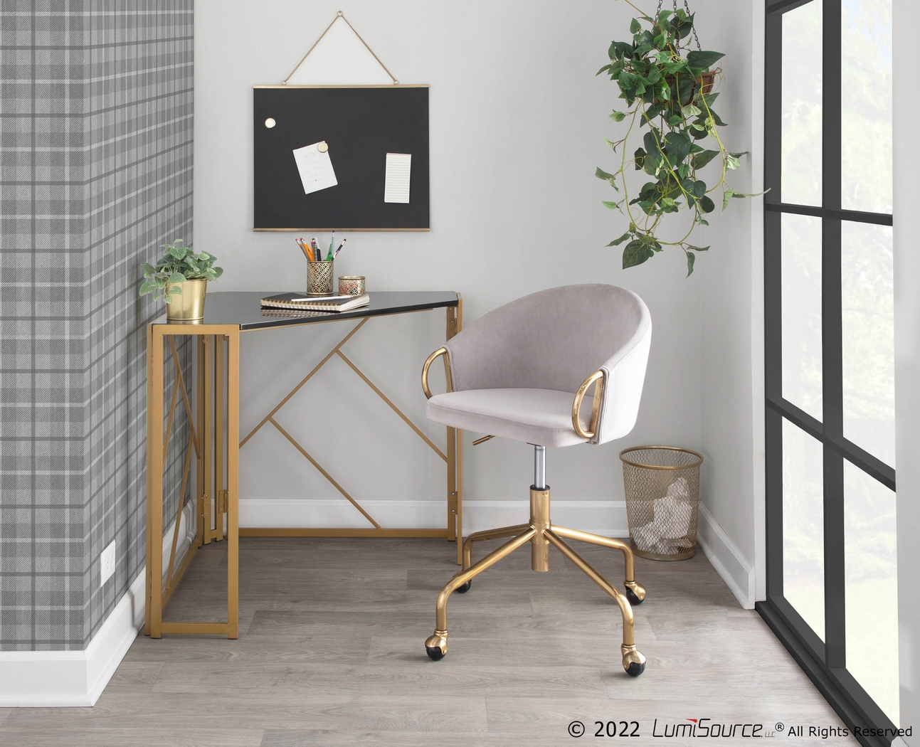 Tichester Silver Office Chair - Thumbnail - Image 7