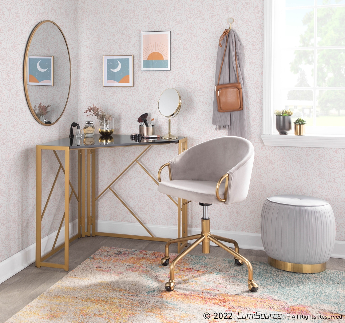 Tichester Silver Office Chair - Thumbnail - Image 8