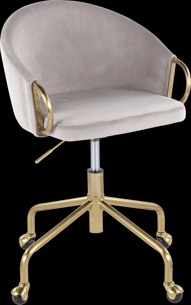Tichester Silver Office Chair - Thumbnail - Image 1