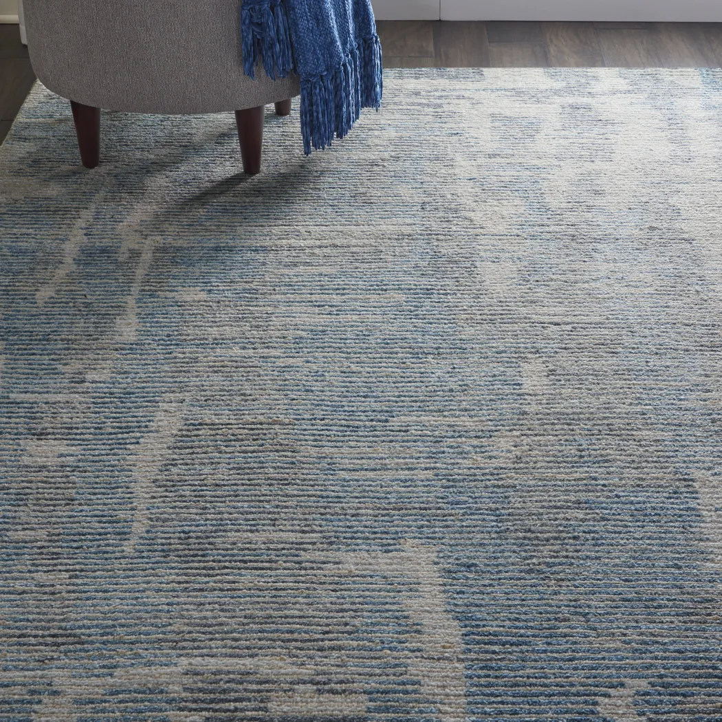 Tideform Blue 9'9 x 13'9 Rug - Thumbnail - Image 6