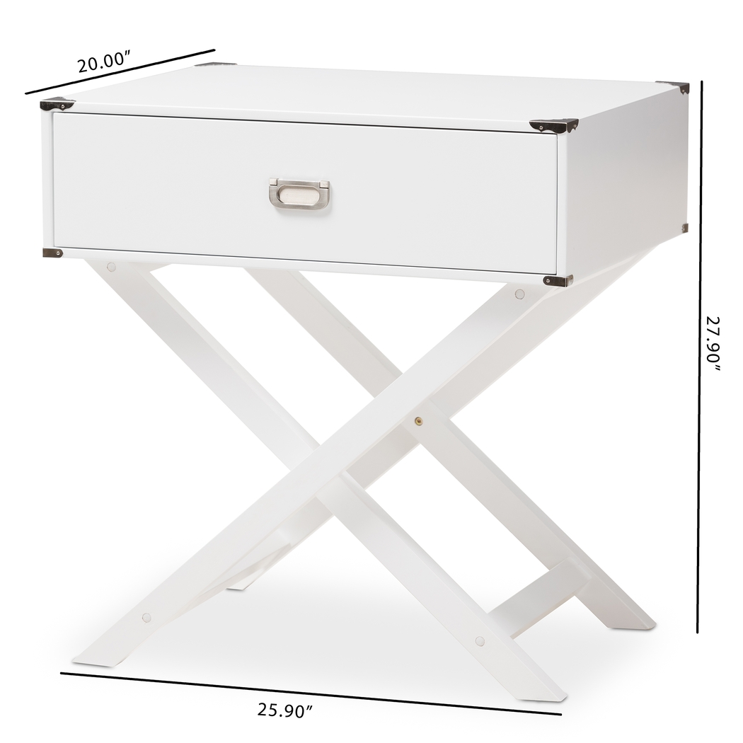 Tidustries White End Table - Thumbnail - Image 7