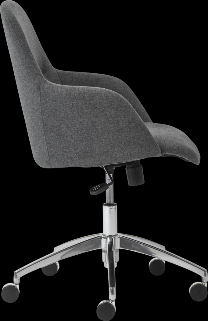 Tiffaney Dark Gray Office Chair - Thumbnail - Image 3