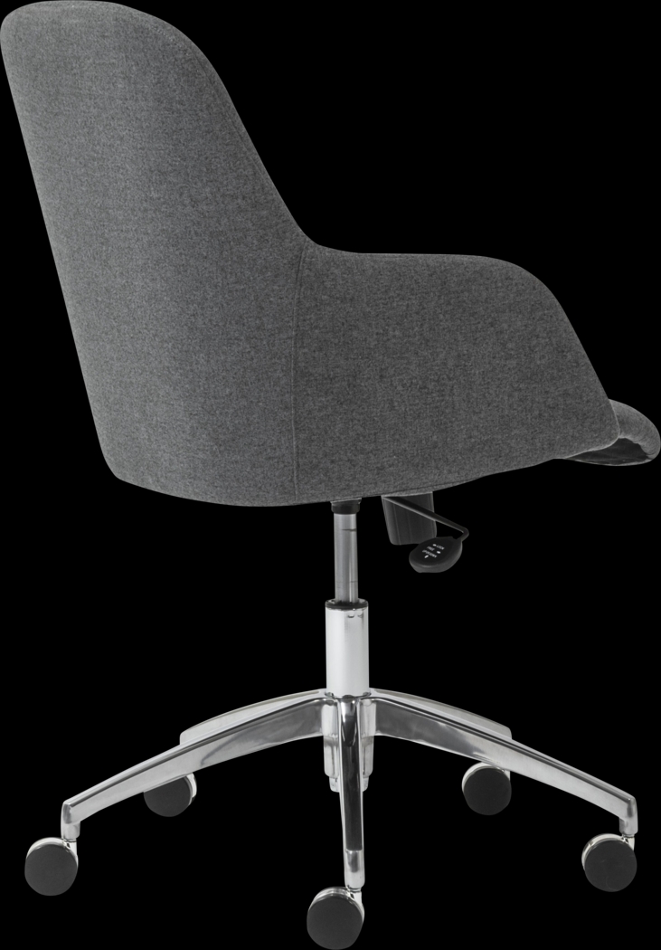Tiffaney Dark Gray Office Chair - Thumbnail - Image 4