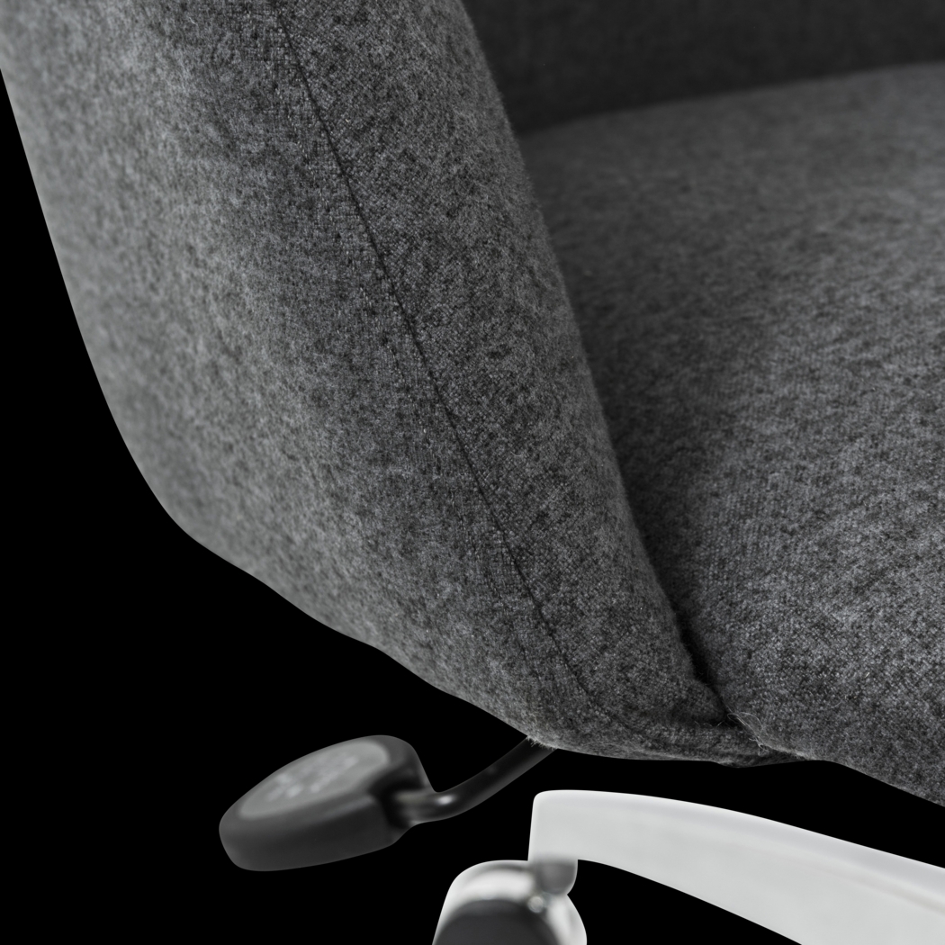 Tiffaney Dark Gray Office Chair - Thumbnail - Image 7
