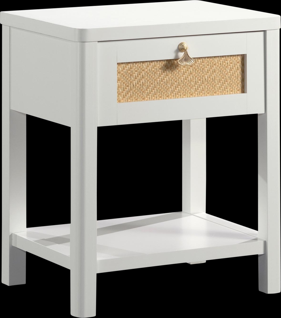 Tigerbank White Nightstand - Thumbnail - Image 1