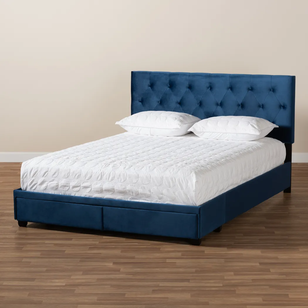 Tigertube Navy Queen Storage Bed - Thumbnail - Image 4