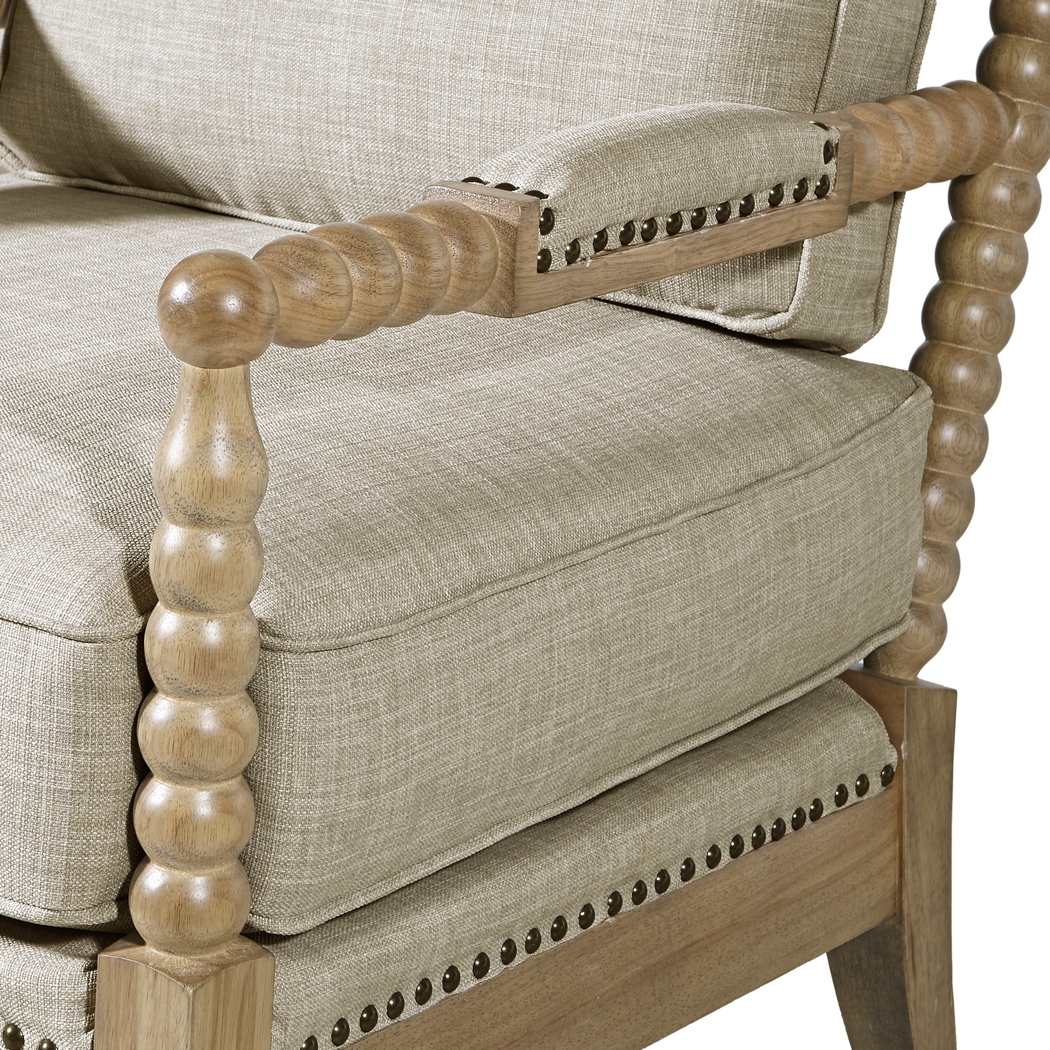 Tillary Taupe Accent Chair - Thumbnail - Image 6