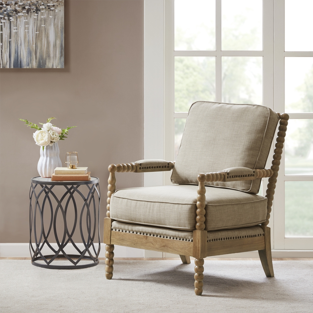 Tillary Taupe Accent Chair - Thumbnail - Image 7