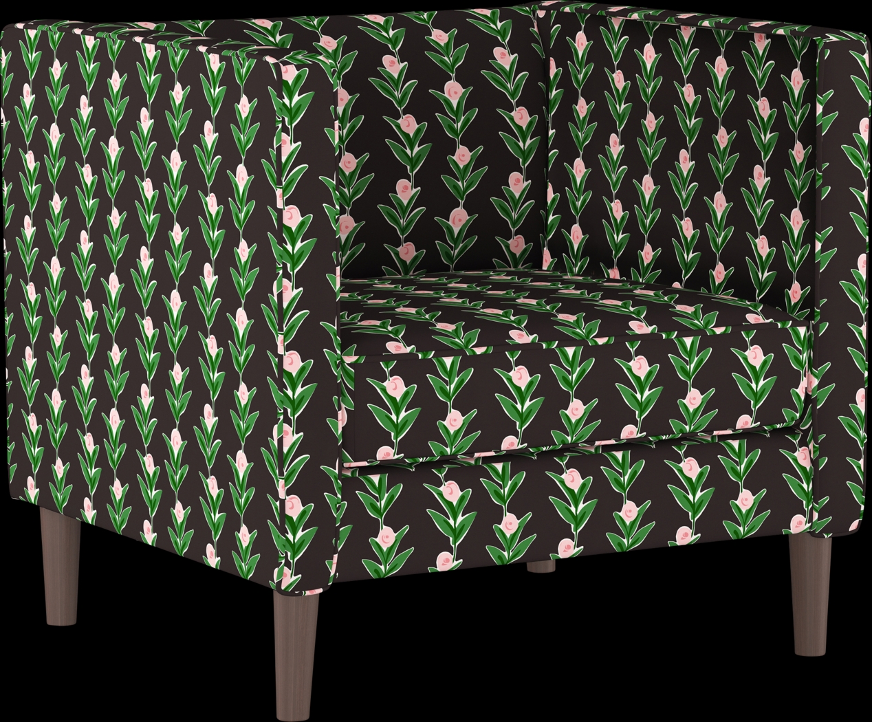 Tilney Black Accent Chair - Thumbnail - Image 1