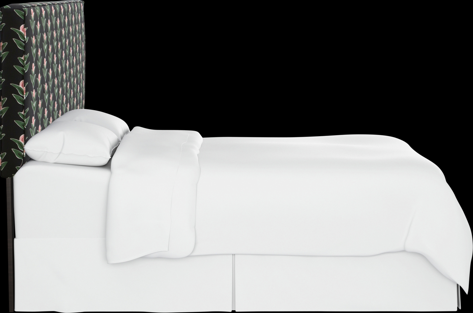 Tilney Black Queen Upholstered Headboard - Thumbnail - Image 3