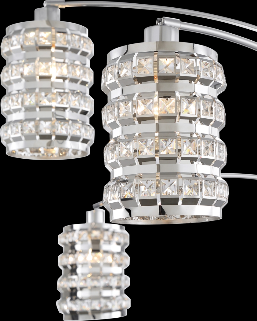 Tilsen Shade Silver Arc Floor Lamp - Thumbnail - Image 3