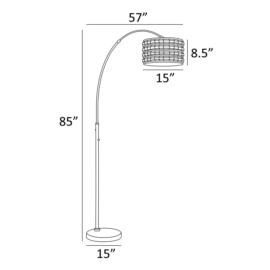 Tilsen Shade Silver Floor Lamp - Thumbnail - Image 5