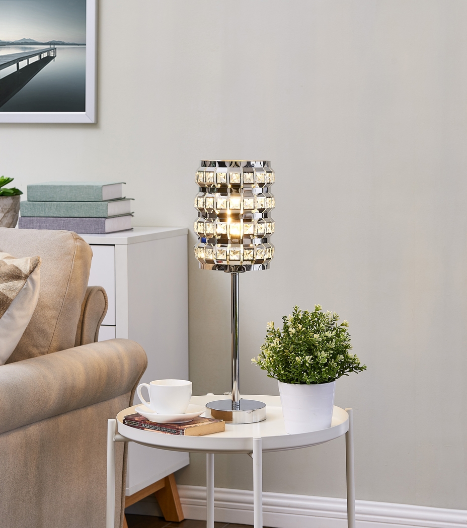 Tilsen Shade Silver Lamp - Thumbnail - Image 2