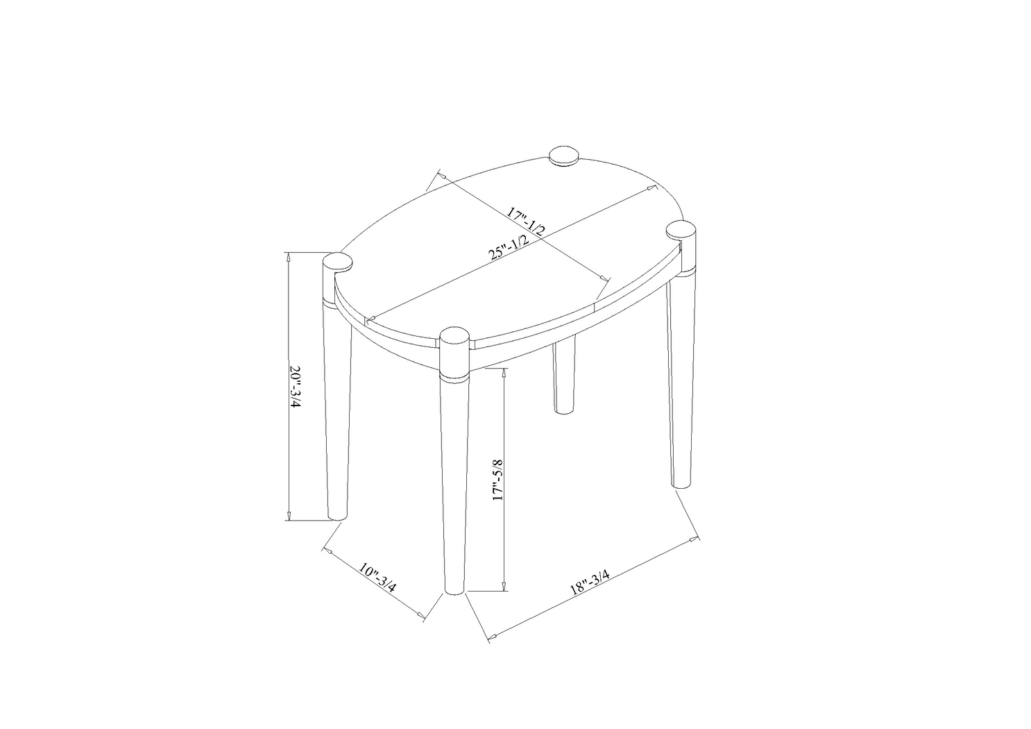 Tilu White End Table - Thumbnail - Image 3