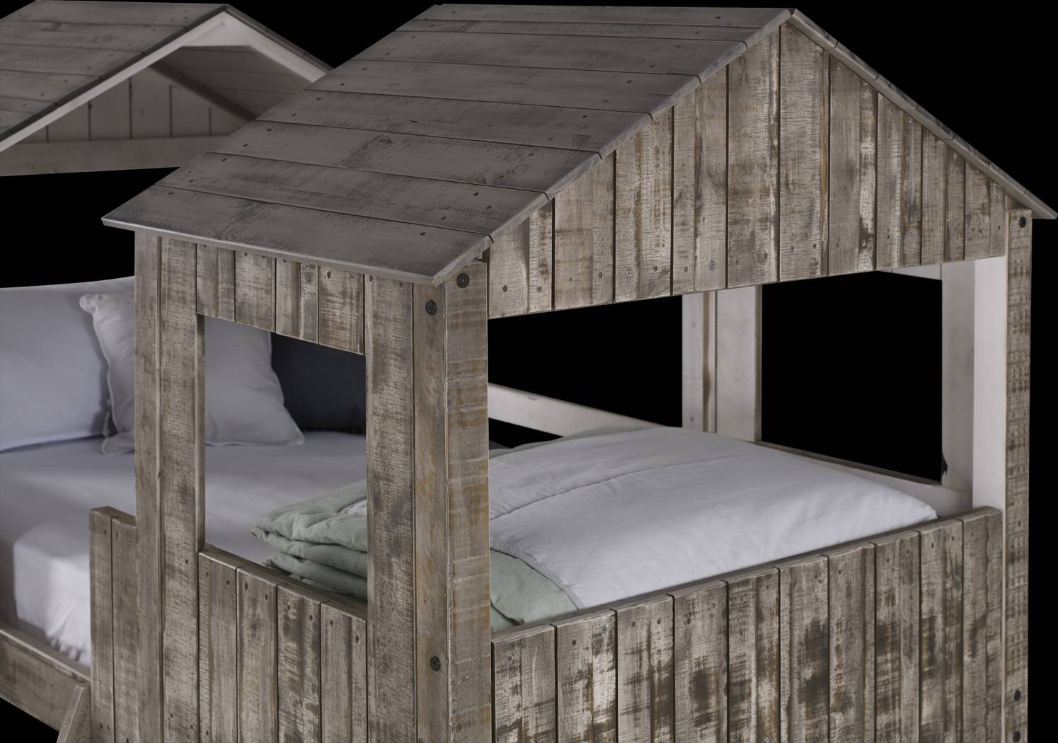 Timber Hideaway Beige Twin/Twin Bunk Bed - Thumbnail - Image 5