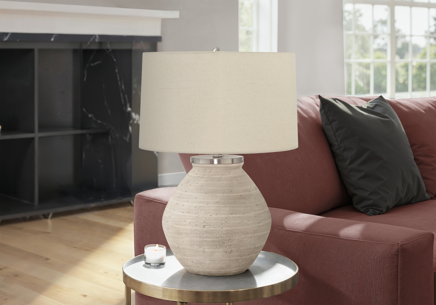 Times Road Cream Lamp - Thumbnail - Image 3