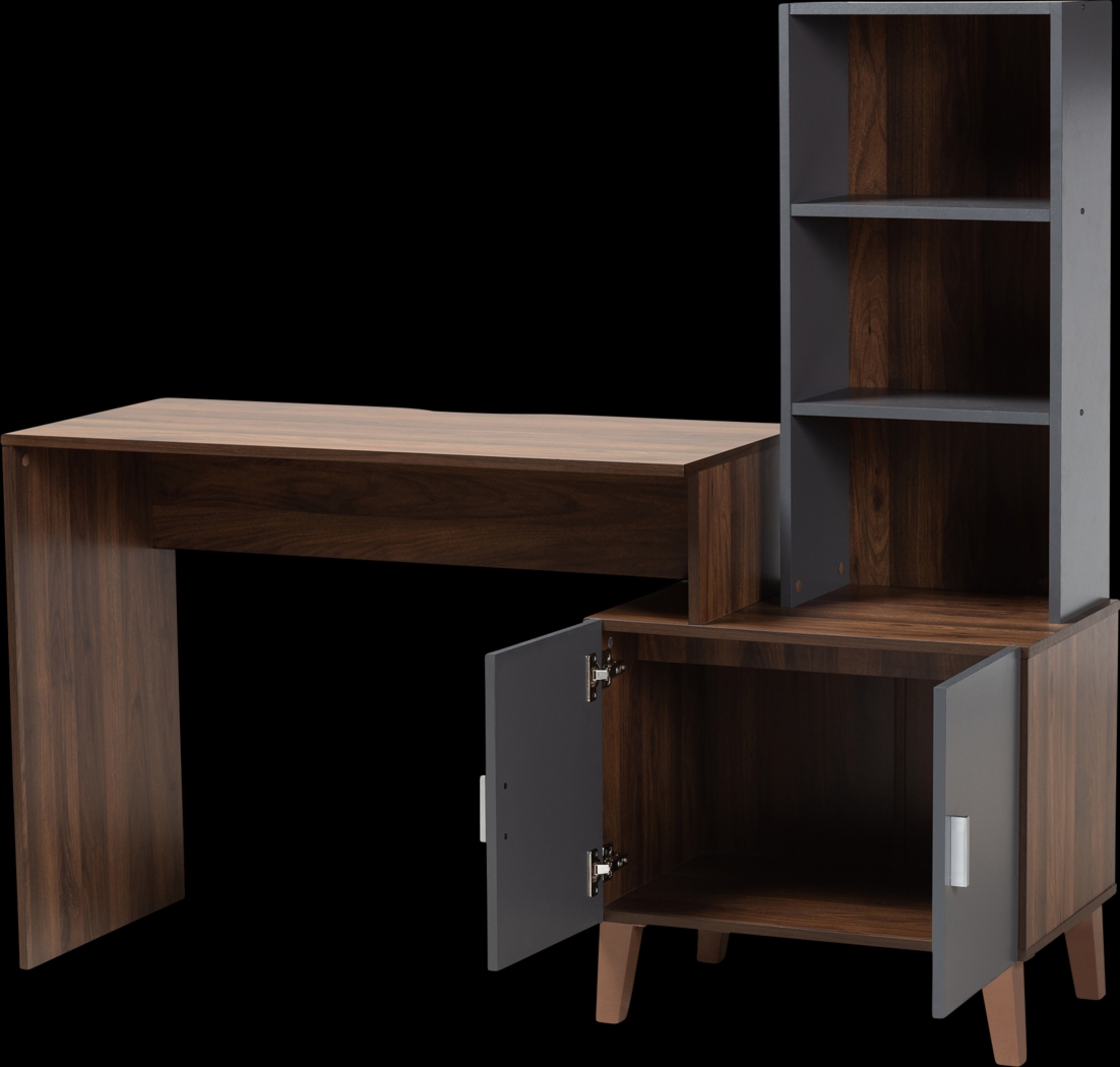 Timolen Brown Desk - Thumbnail - Image 2