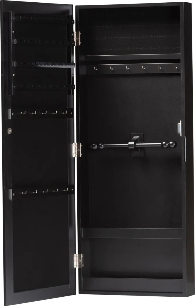 Timoleon Black Jewelry Armoire - Thumbnail - Image 2