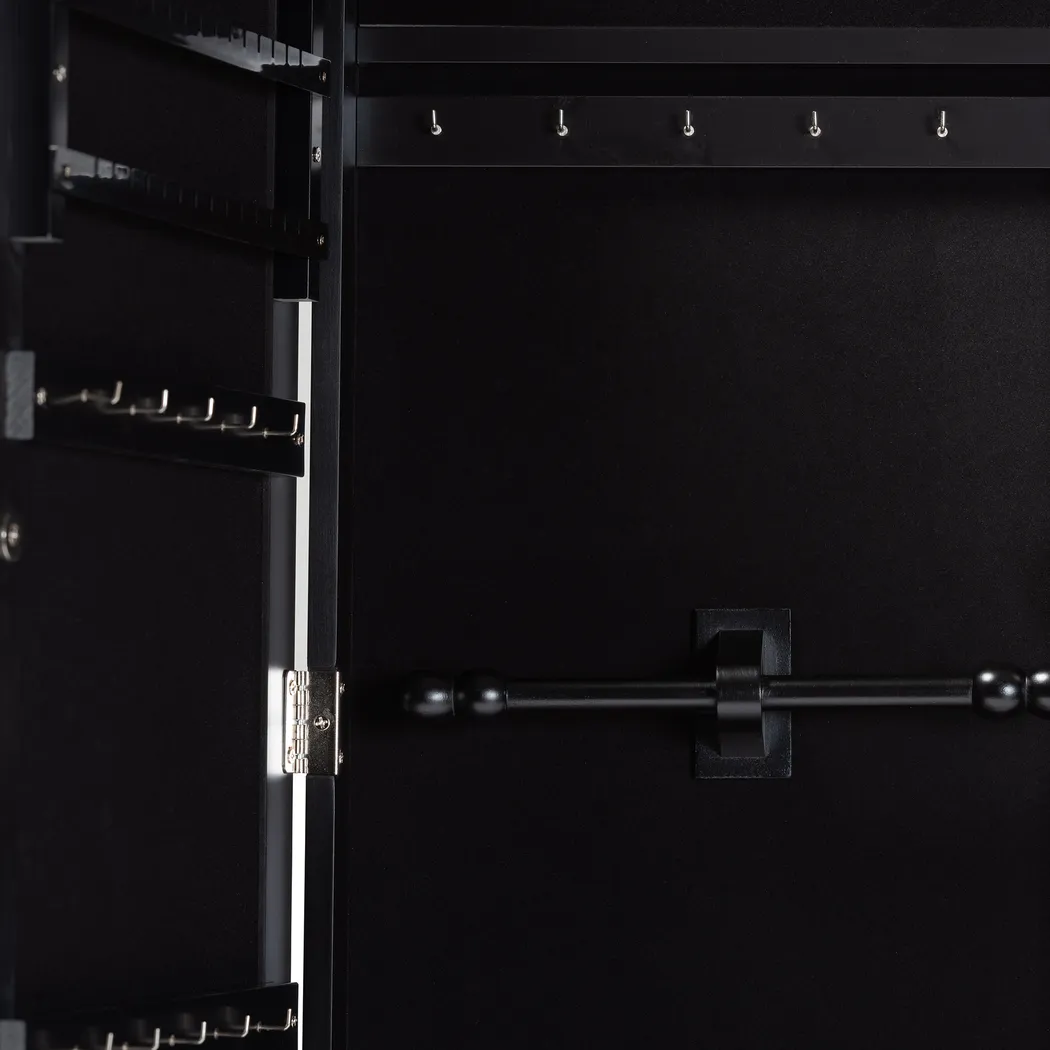 Timoleon Black Jewelry Armoire - Thumbnail - Image 5