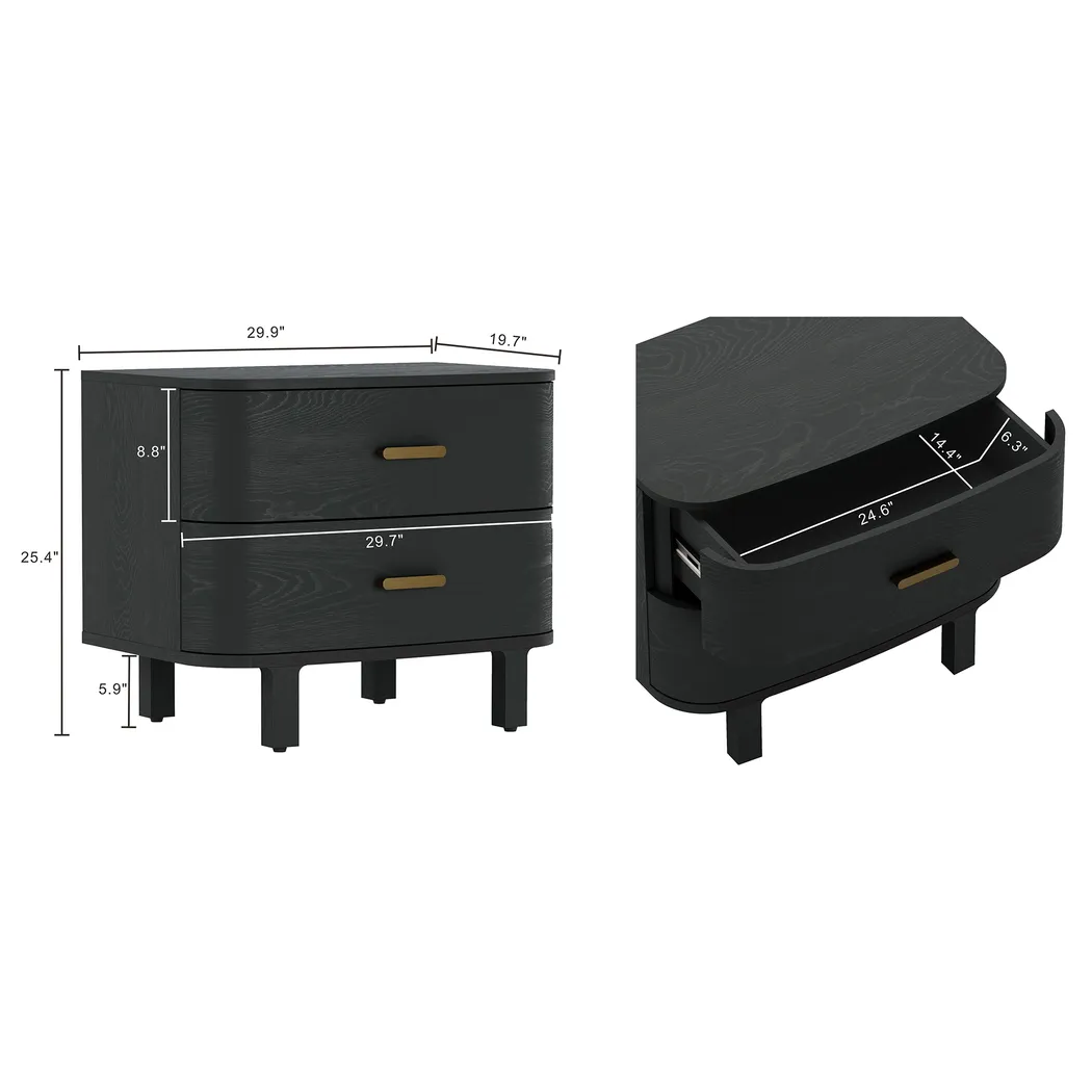 Tingi Black Nightstand - Thumbnail - Image 4