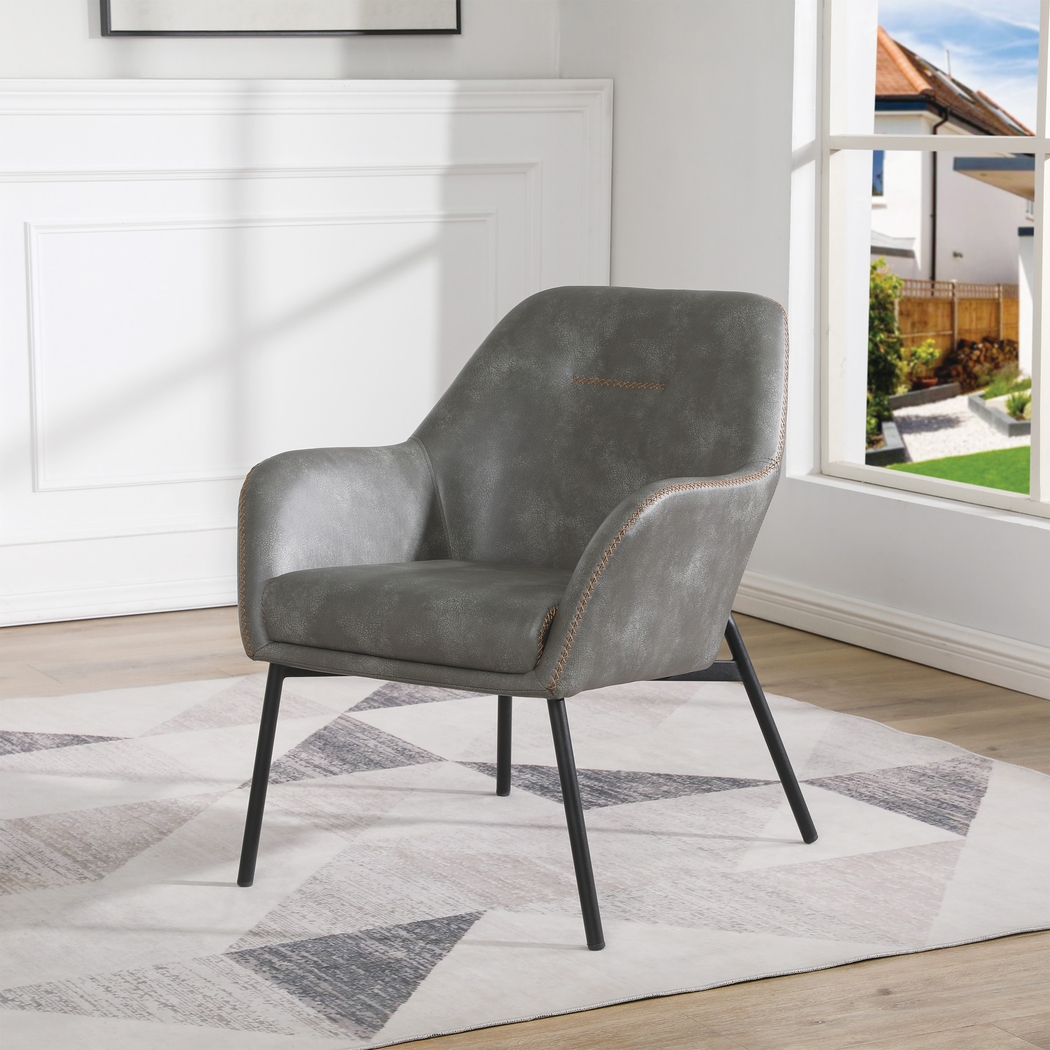 Tinmonth Gray Accent Chair - Thumbnail - Image 6
