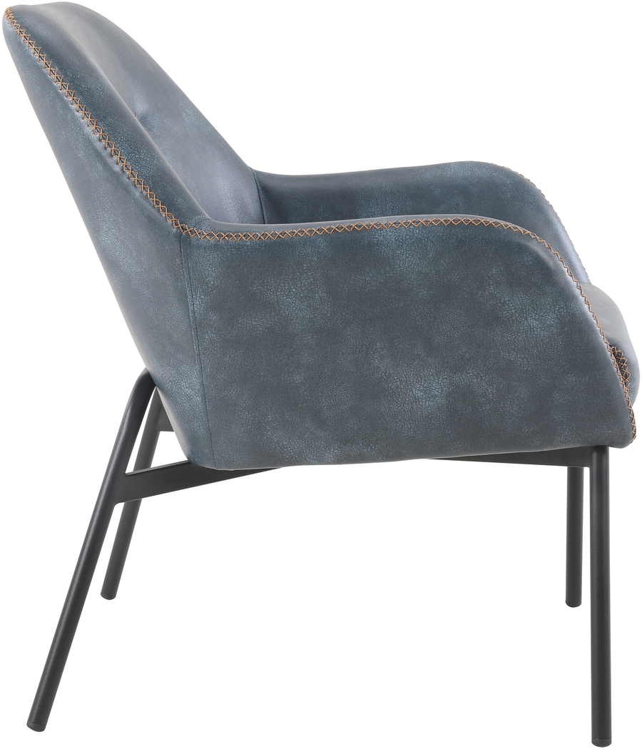 Tinmonth Navy Accent Chair - Thumbnail - Image 4