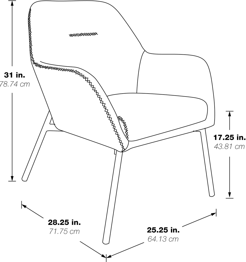 Tinmonth Tan Accent Chair - Thumbnail - Image 9
