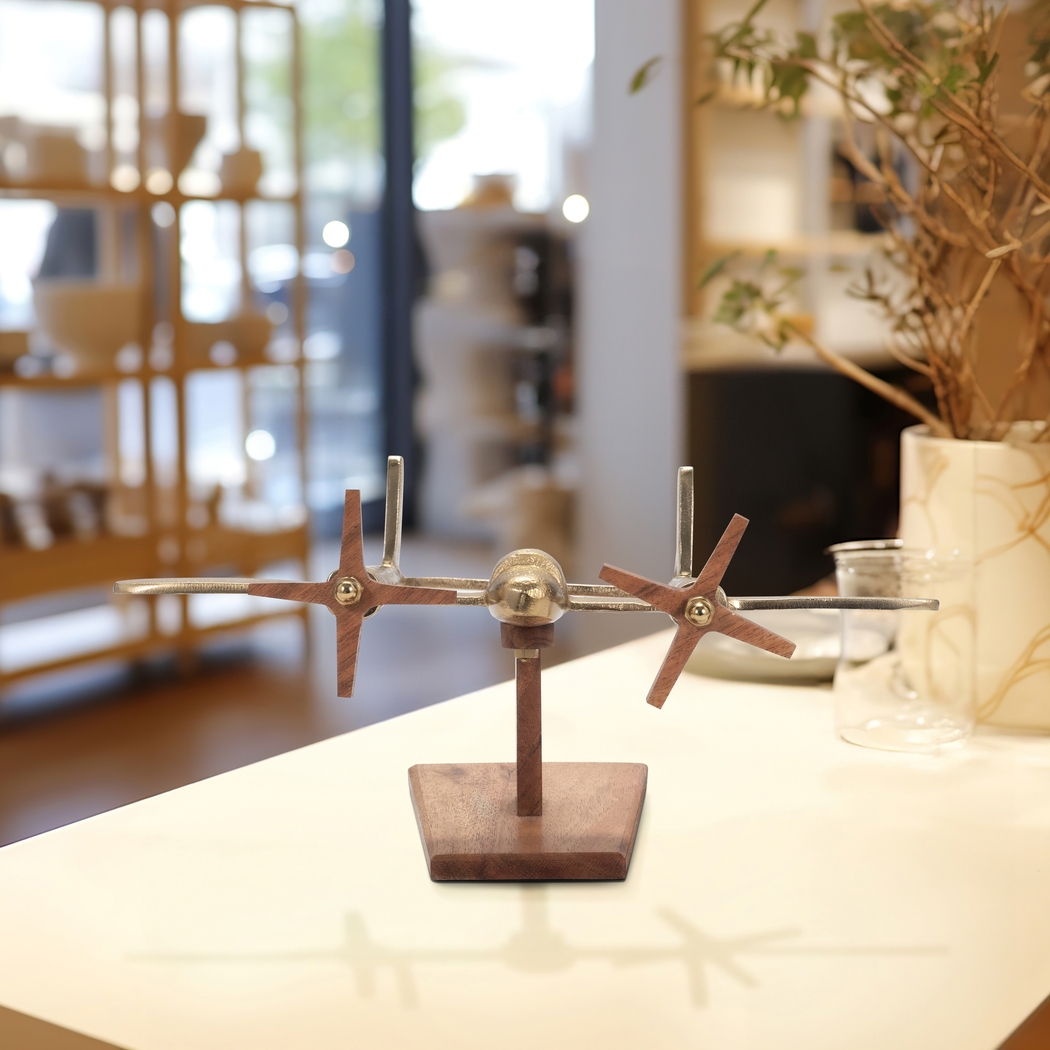 Tipperary Gold Airplane Sculpture, Set of 2 - Thumbnail - Image 2