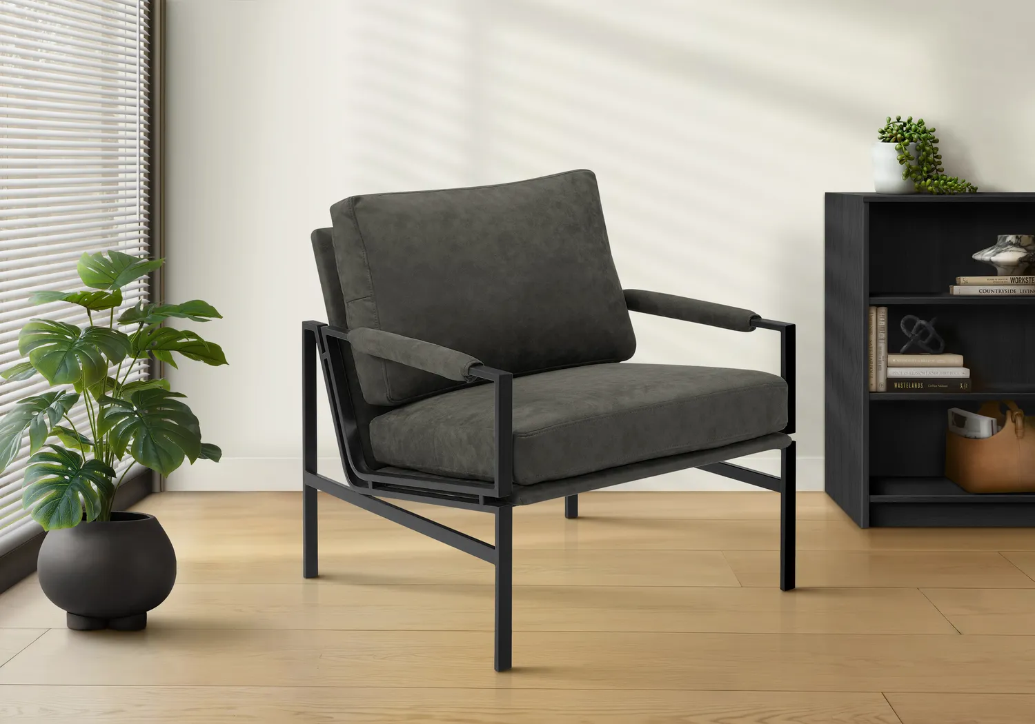 Tiri Gray Accent Chair - Thumbnail - Image 2