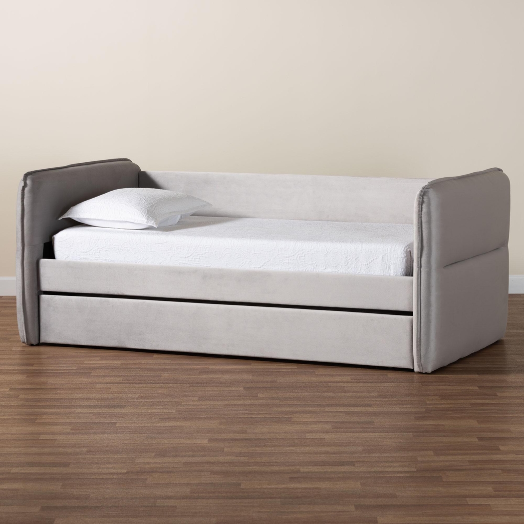 Tisdaley Light Gray Twin Daybed with Trundle - Thumbnail - Image 4
