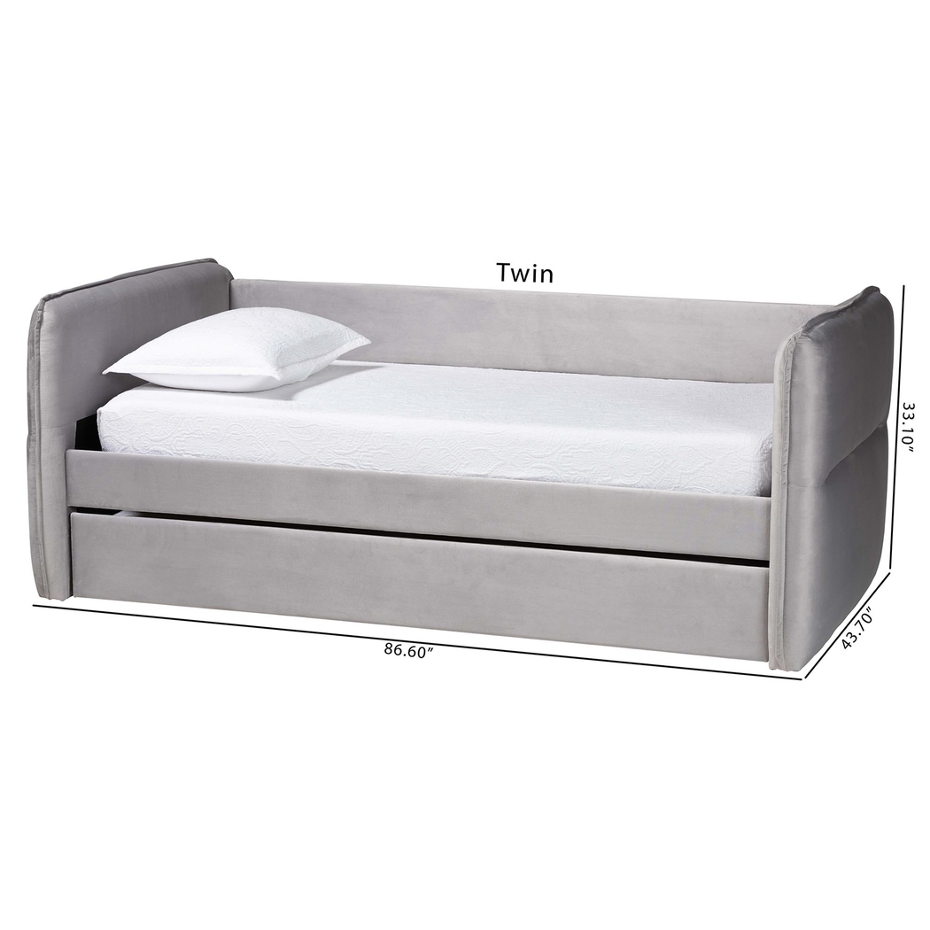 Tisdaley Light Gray Twin Daybed with Trundle - Thumbnail - Image 5