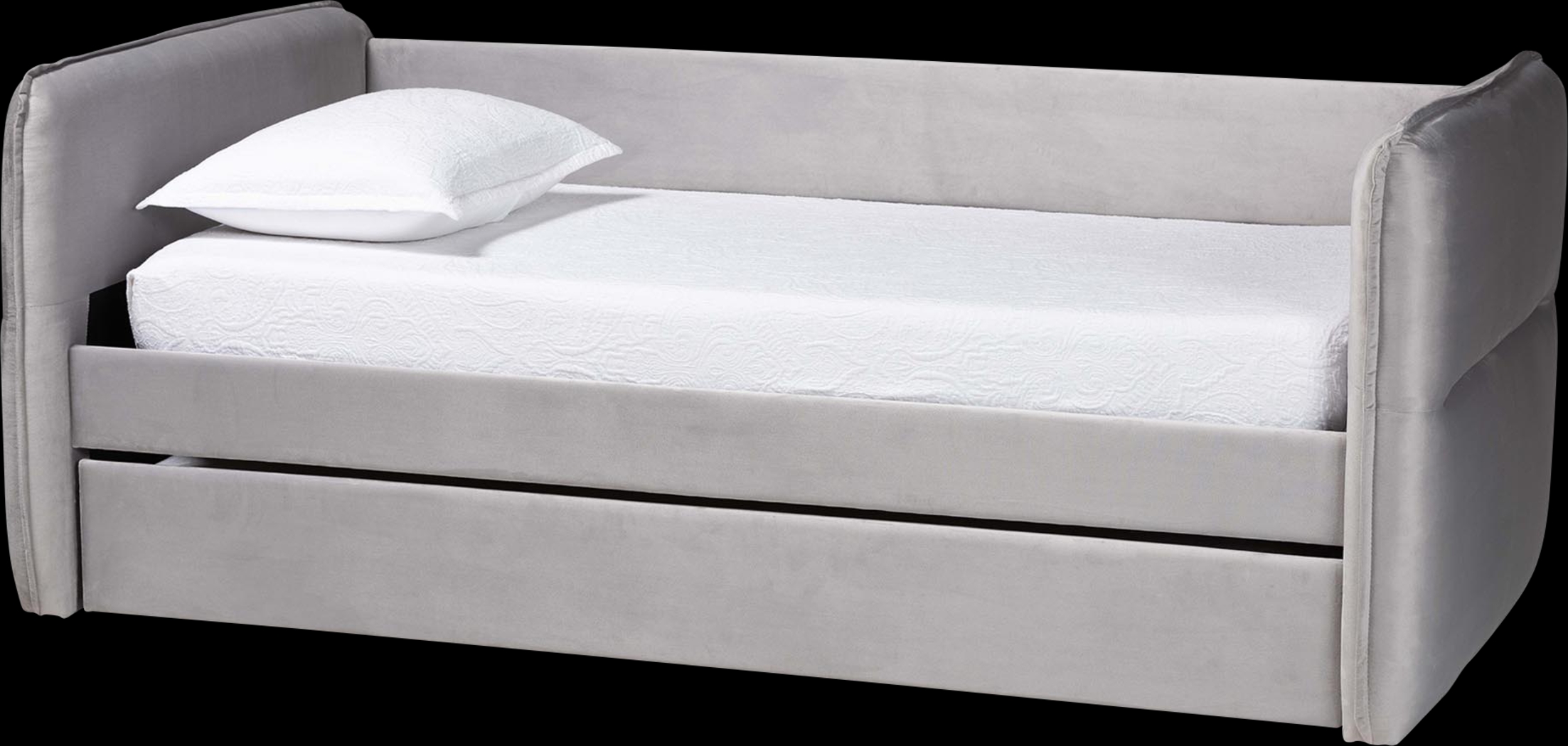 Tisdaley Light Gray Twin Daybed with Trundle - Thumbnail - Image 1