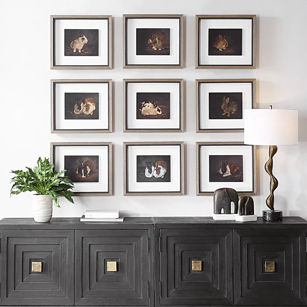 Tisha Black Artwork, Set of 9 - Thumbnail - Image 3