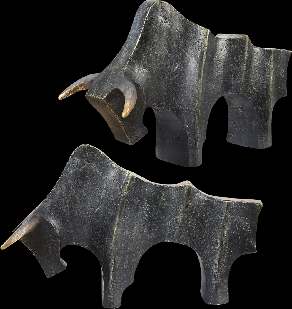 Tishi Bronze Sculpture, Set of 2 - Thumbnail - Image 4