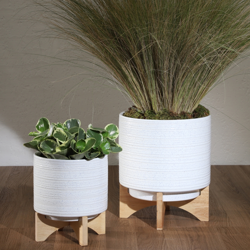 Titlest White Planter, Set of 2 - Thumbnail - Image 2
