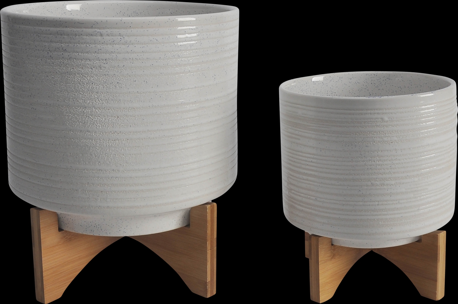 Titlest White Planter, Set of 2 - Thumbnail - Image 1