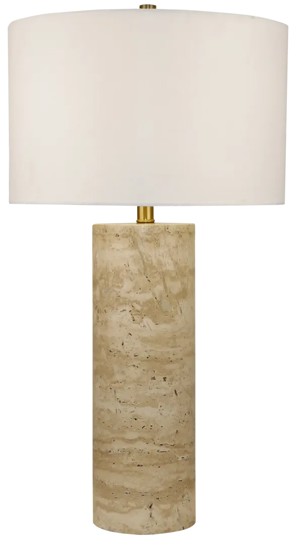 tan table lamp