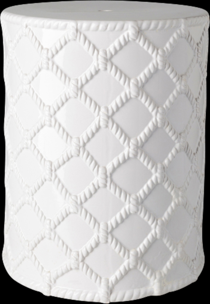 Tlali White Outdoor Stool - Thumbnail - Image 1