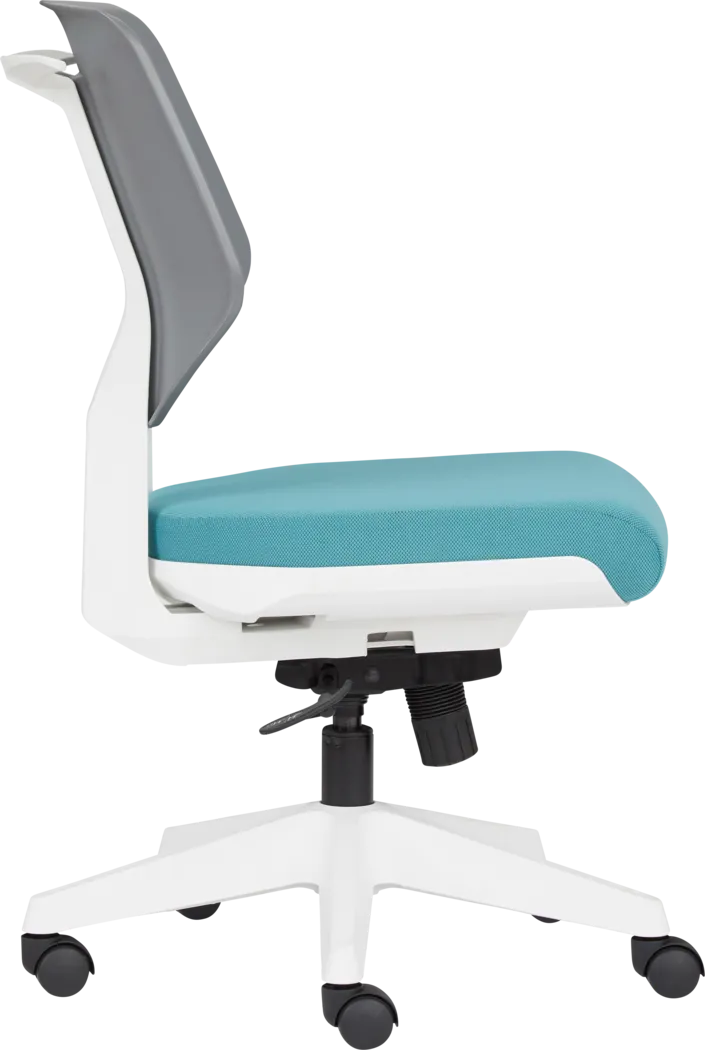 Tobie Teal Office Chair - Thumbnail - Image 4