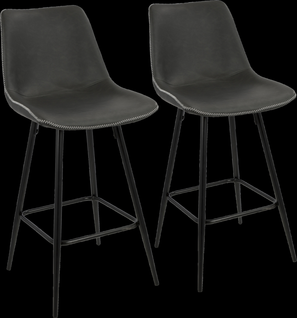 Tobin Gray Counter Height Stool (Set of 2) - Thumbnail - Image 1