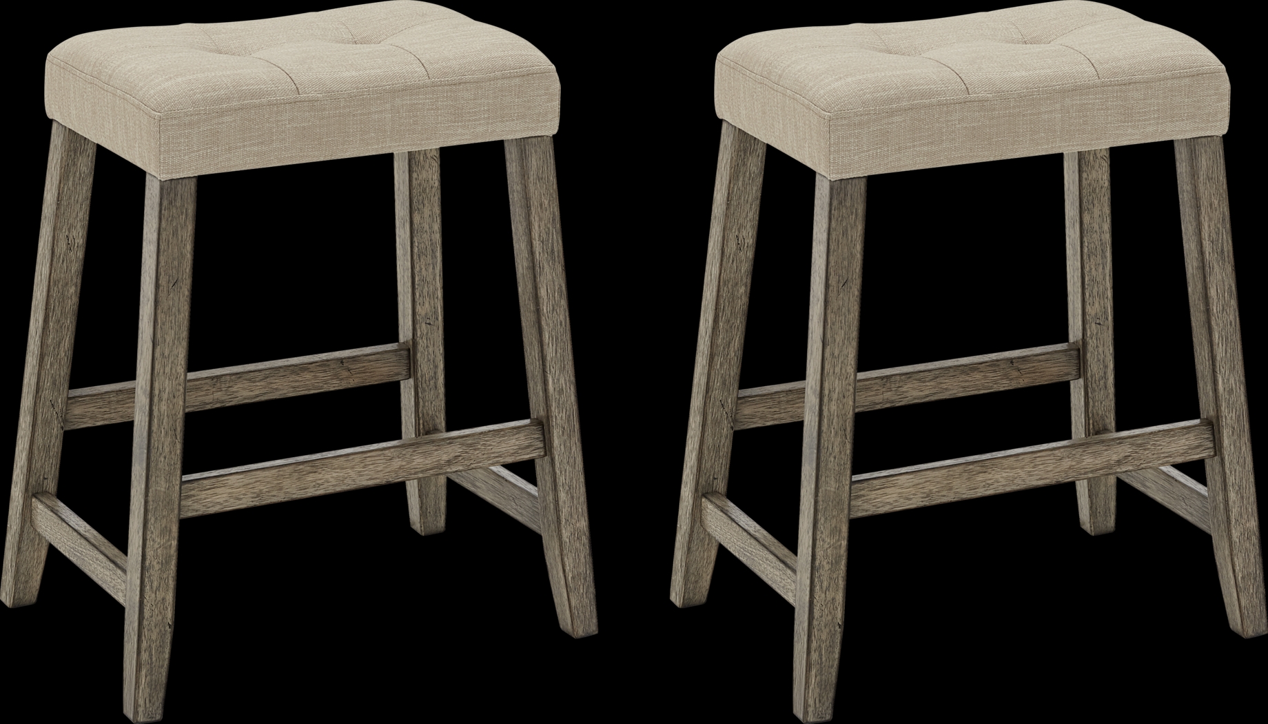 Tocata Gray Counter Stool, Set of 2 - Thumbnail - Image 1